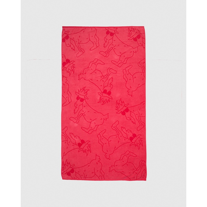 Goat USA OG Reversiible 37″ X 71″ Beach Towel Salmon/Red
