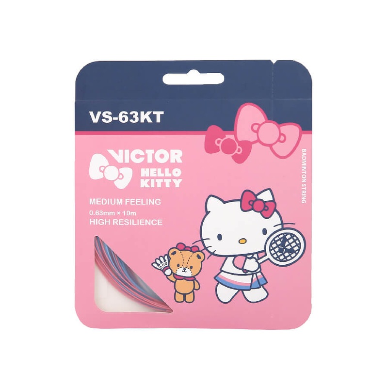 VICTOR x HELLO KITTY VS-63KT IM Badminton String Single Pack [Pink/Blue]