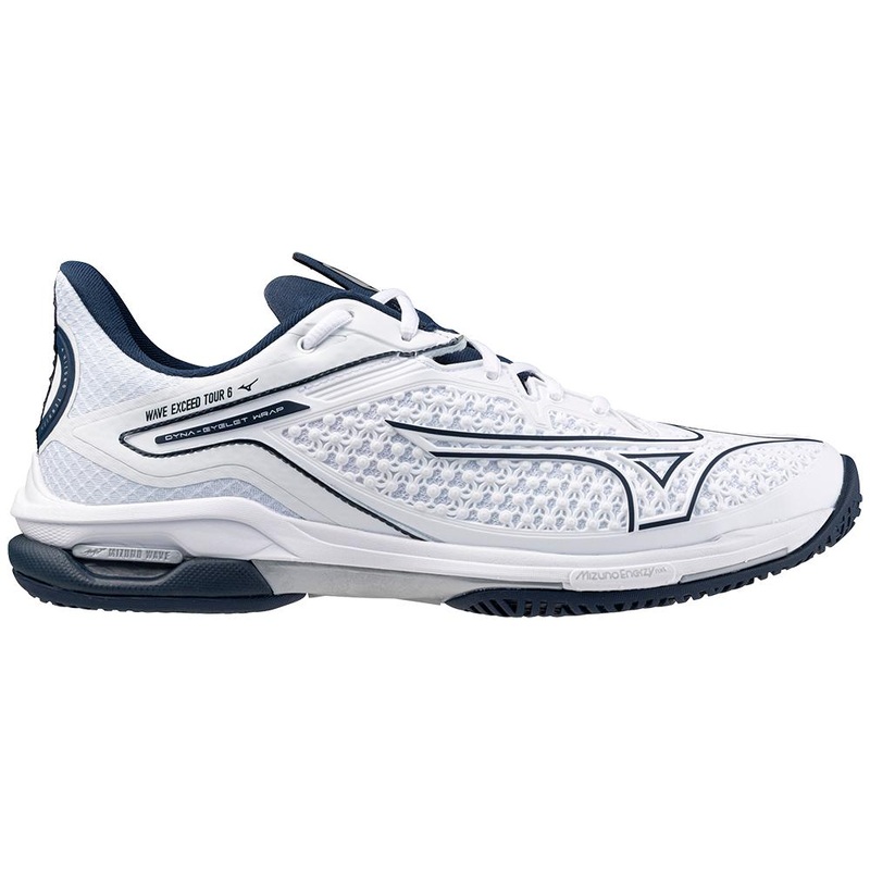 Mizuno Men’s Wave Exceed Tour 6 AC White/Dress Blue-005Q 7.5