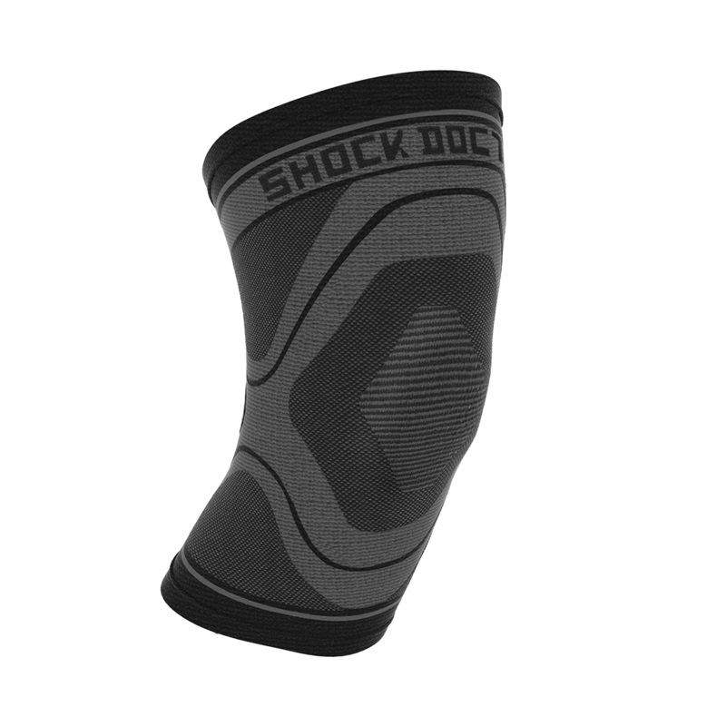 Shock Doctor Compression Knit Knee Sleeve XS Grey/Black