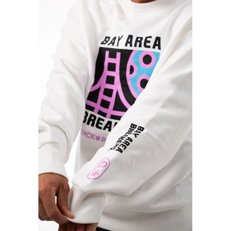 WHITE CREW BRIDGE SWEATSHIRT