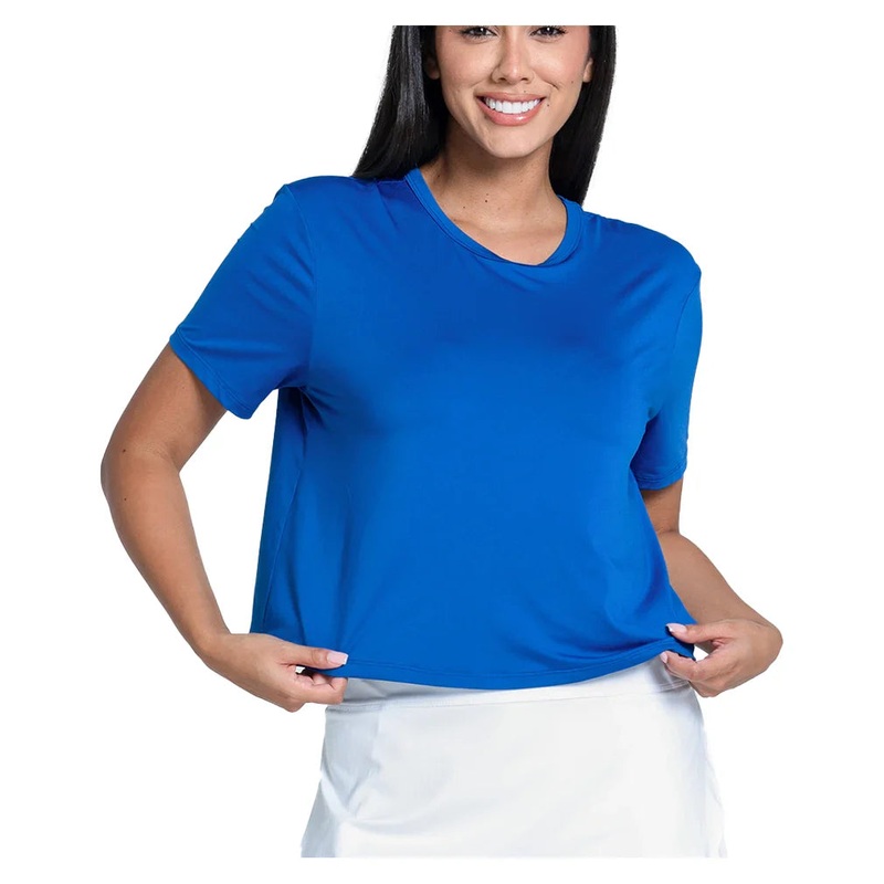 Women’s LUV Power Box Tennis Top Electric Blue