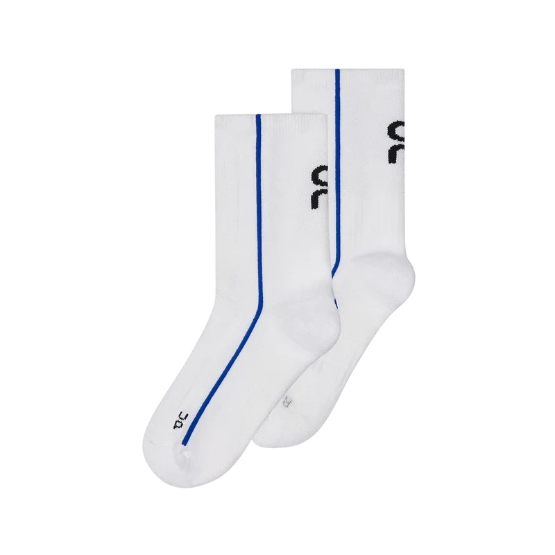 On Court Sock High Unisex White/Indigo XS
