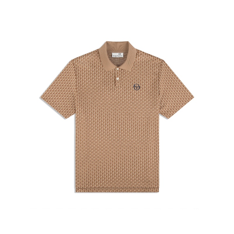 Sergio Tacchini Paolo Knit Polo – Taupe Grey