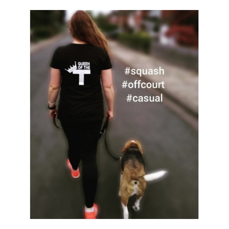 Squash Pod Womens T-Shirt (Dri Fit) XS BLACK