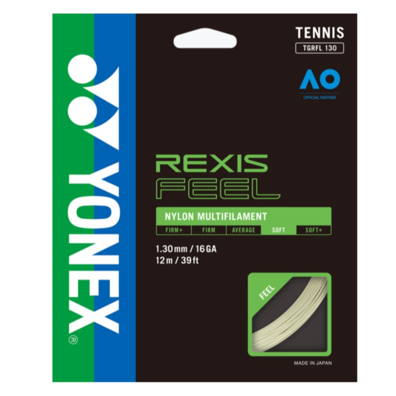 Yonex Rexis Feel 16/1.30 Multifilament Tennis String (Natural)