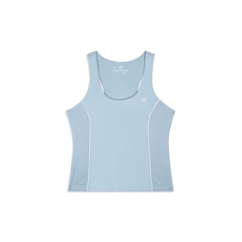 Sergio Tacchini Tessa Scoop Neck Tank Top – Faded Denim