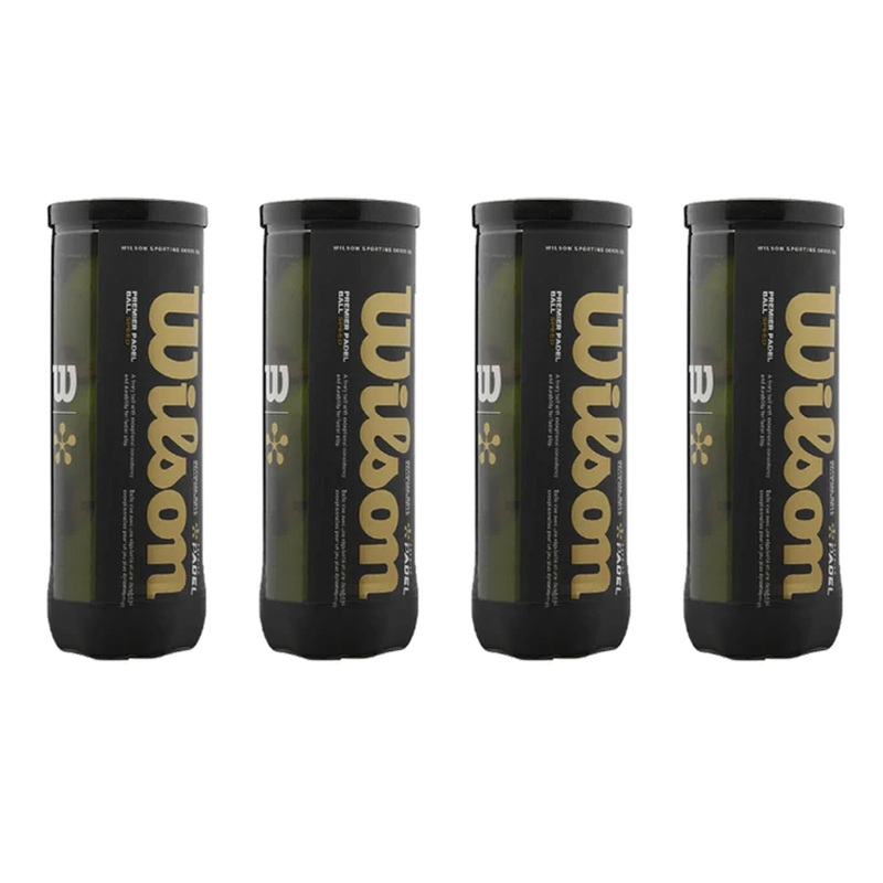 Wilson Premier Padel Speed Balls | 4x Can Bundle