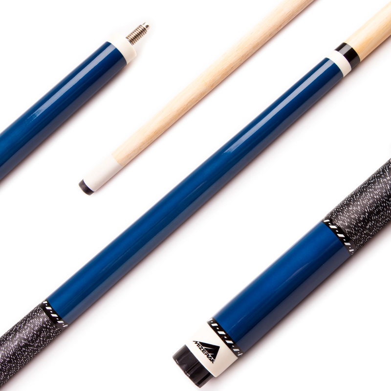57″ Two-Piece Hardwood Cue – Blue