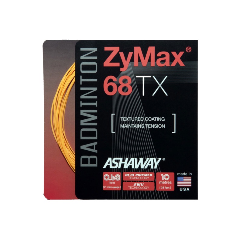 Ashaway Zymax 68TX String (10m Set) Orange Orange 10m Set