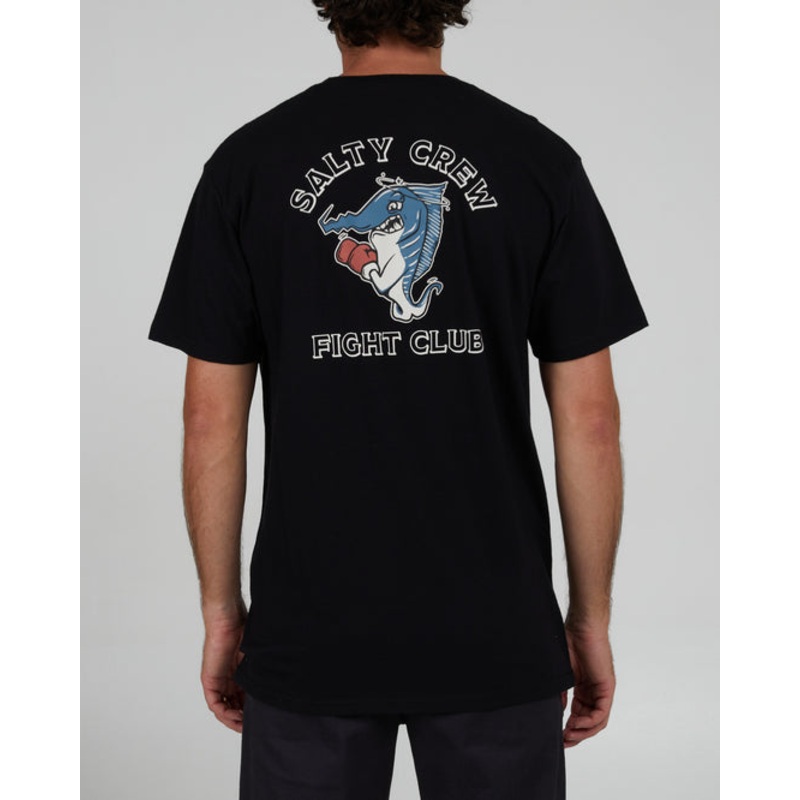 Salty Crew Men’s Fight Club Short Sleeve Tee Black Small