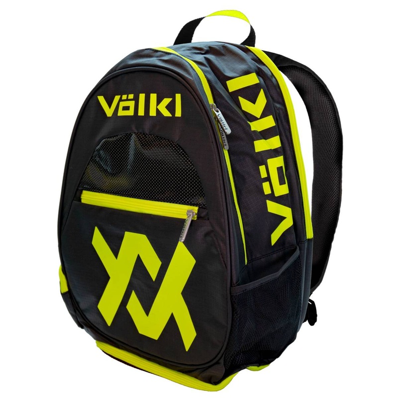 Volkl Tour Backpack Racquet Bag (Black/Neon Yellow)