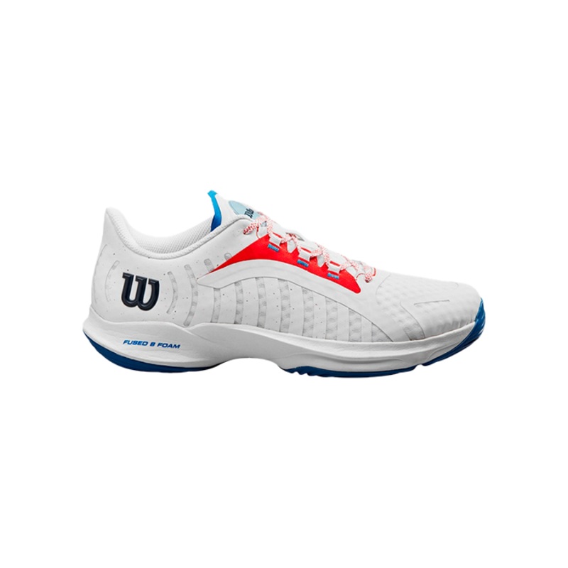 Wilson Hurakn Pro White/Wilson Red/D V Blue 2024 Padel Shoes