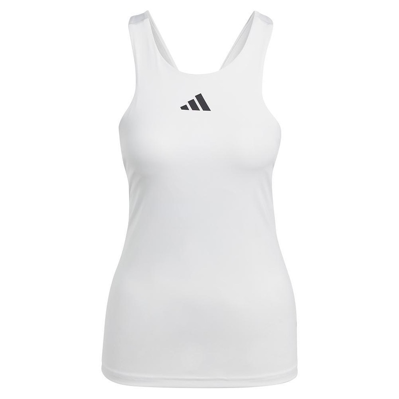 Women’s Y-Back Tennis Tank White