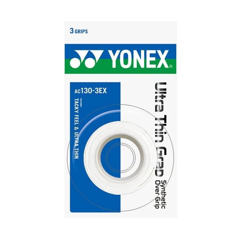 YONEX Ultra Thin Grap (3 wraps) AC130-3EX Multiple Colors White