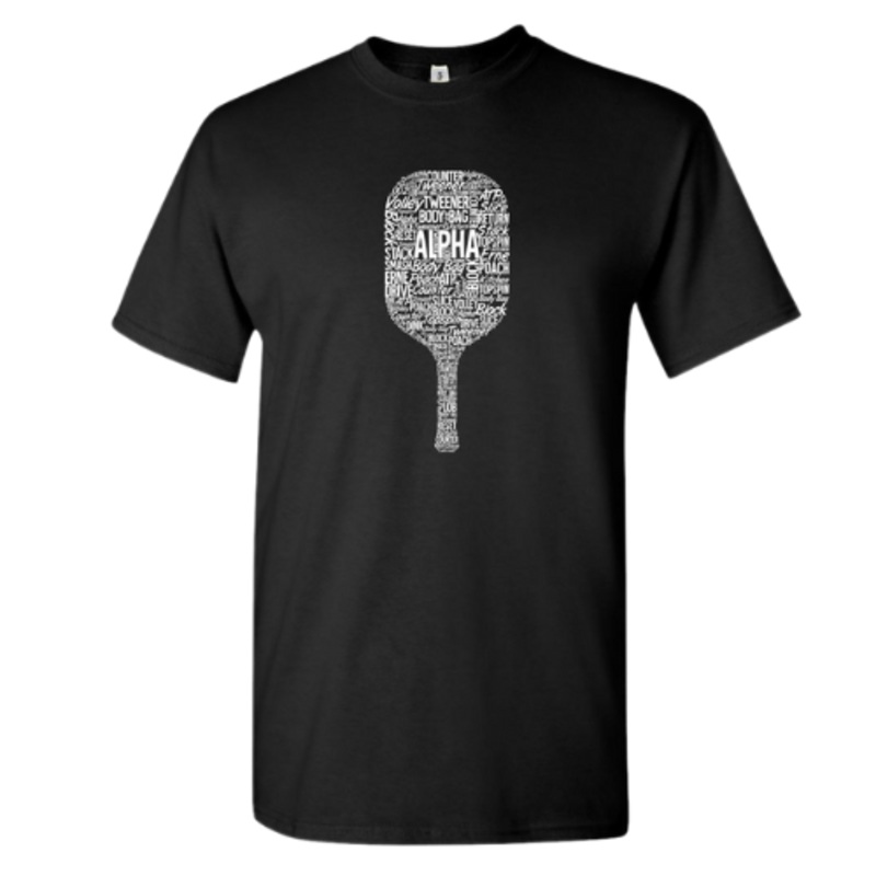 Alpha Soft Feel Pickleball Paddle Cotton T-Shirt