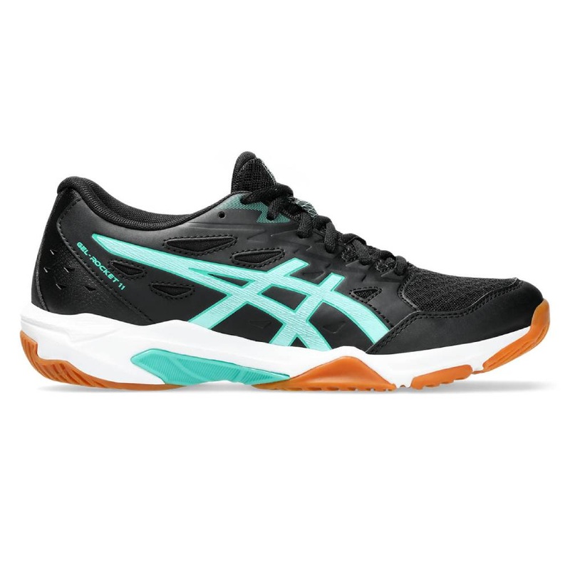 Asics Gel Rocket 11 Women’s Indoor Court Shoe (Black/Illuminate Mint)