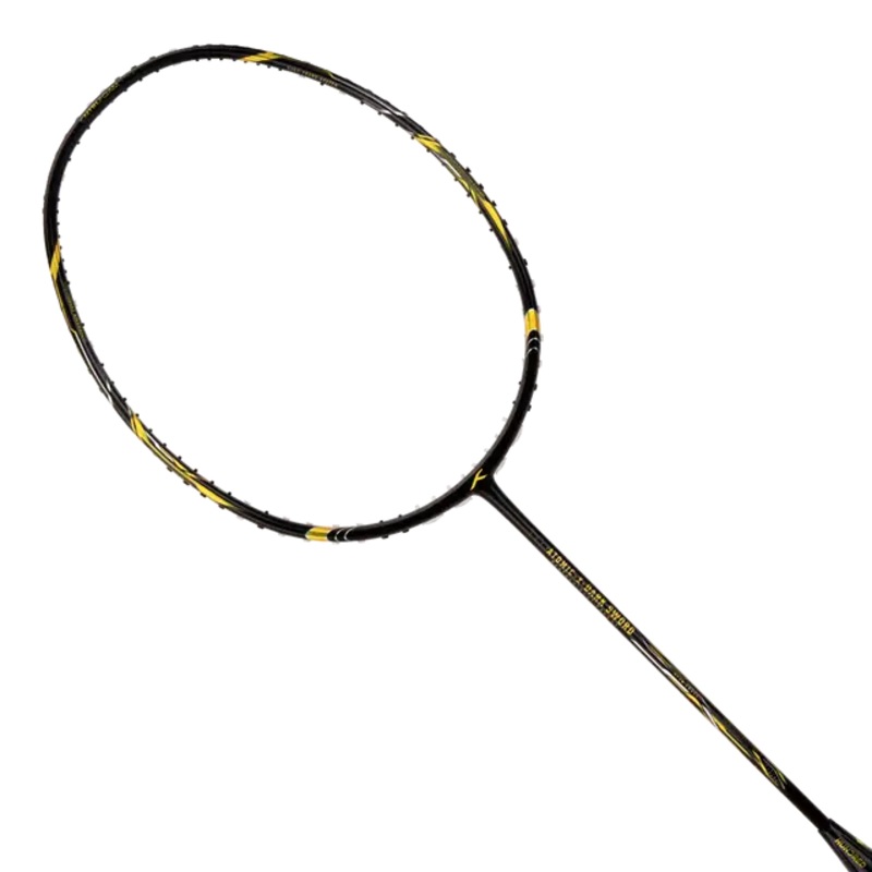Hundred Atomic X Dark Sword 4U Badminton Racket – Black Black 4U6