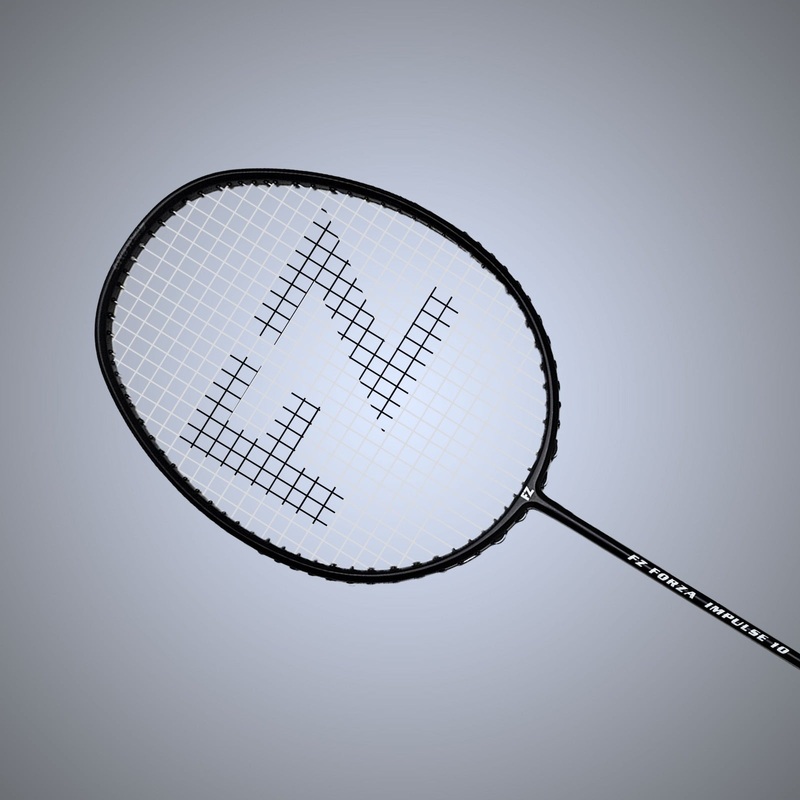 IMPULSE 10 Strung Badminton Racket ( Black)-3U/G5 Fz Forza | Kibi Sports 3U