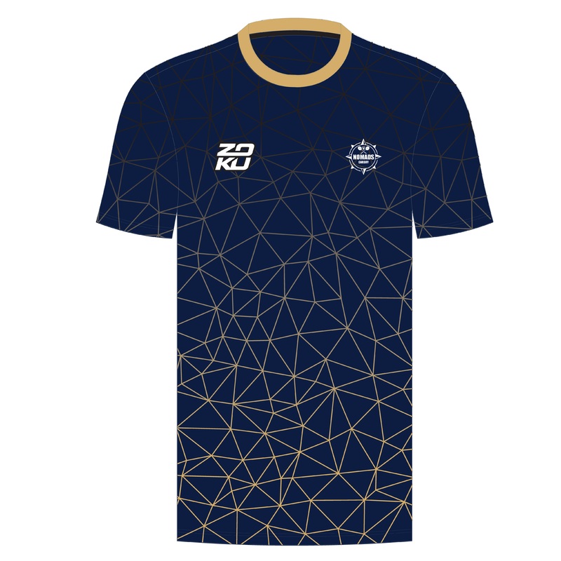 Cardiff Nomads BC Asteroid C Neck T-Shirt Men NAVY/GOLD XS