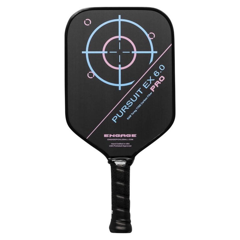 ENGAGE Pursuit Pro EX 6.0 Pickleball Paddle  I  Raw T700 Carbon Fiber I Jessie Irvine Edition