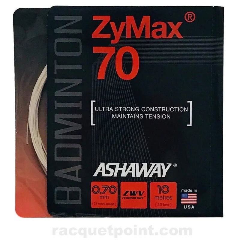 Ashaway ZyMax 70 Badminton String Set – Ivory White