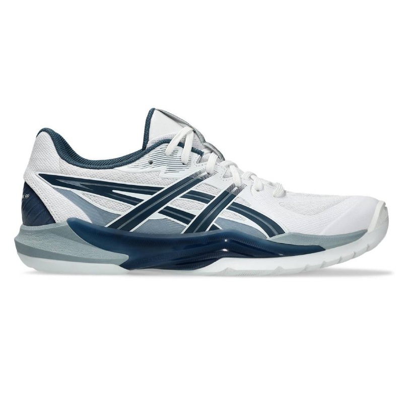 Asics Powerbreak FF Men’s Indoor Court Shoe (White/Vintage Indigo)