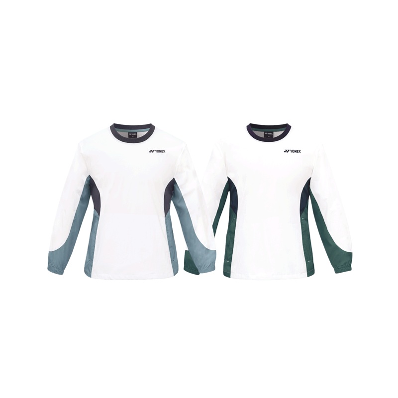 YONEX UNI Jacket 251JJ002U (OVER FIT) WHITE/GREEN 85 (XS)