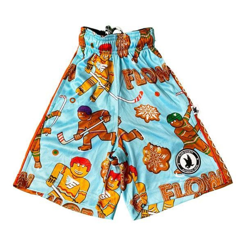 Flow Society Boys Gingerbread Hockey Shorts XSmall