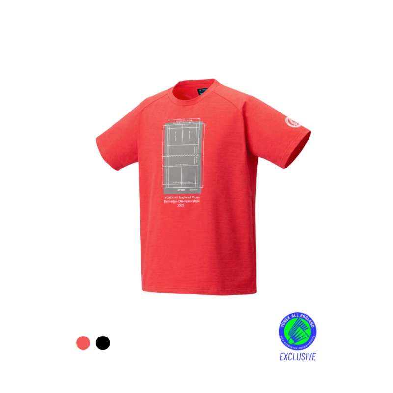 Yonex All England Souvenir Junior T-Shirt YOB25002EX Coral Red Coral Red J90/JXXXS