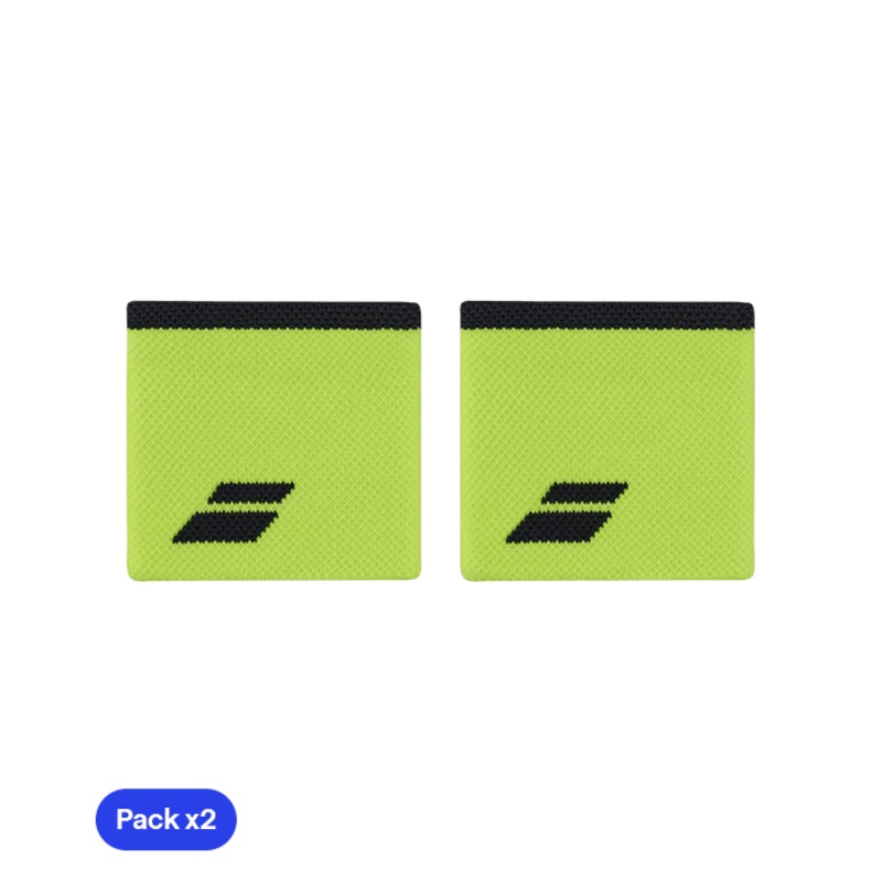 Babolat Yellow/Gris 2024 (Pack x2) Wristband