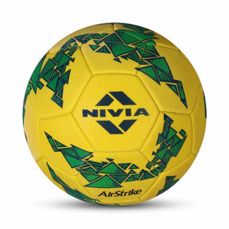 Nivia Airstrike Football | Kibi Sport Yellow 5