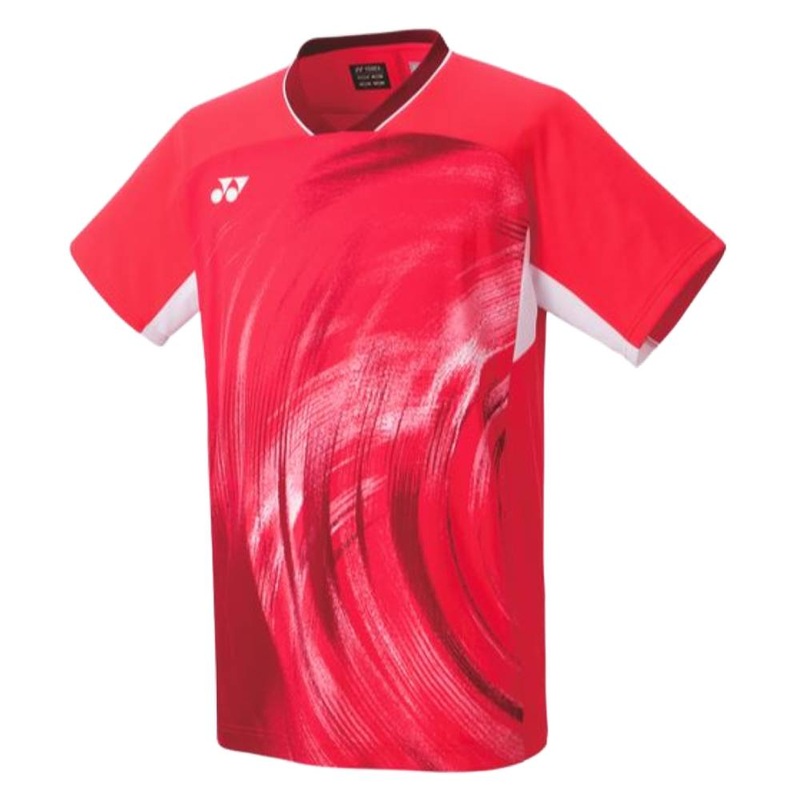 Yonex Men’s Crew Neck Shirt (Pearl Red)