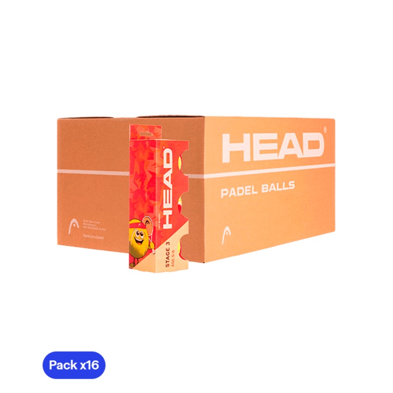 HEAD Stage 3  (Pack x16) Balls Box