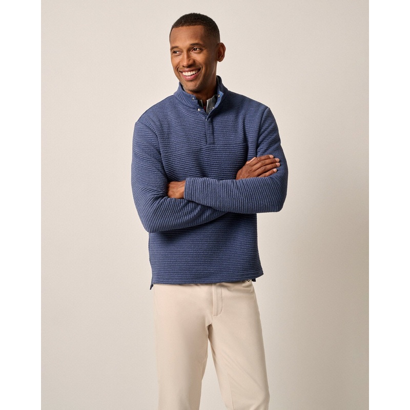 Johnnie-O Men’s Benjy 1/4 Snap Pullover Navy Small