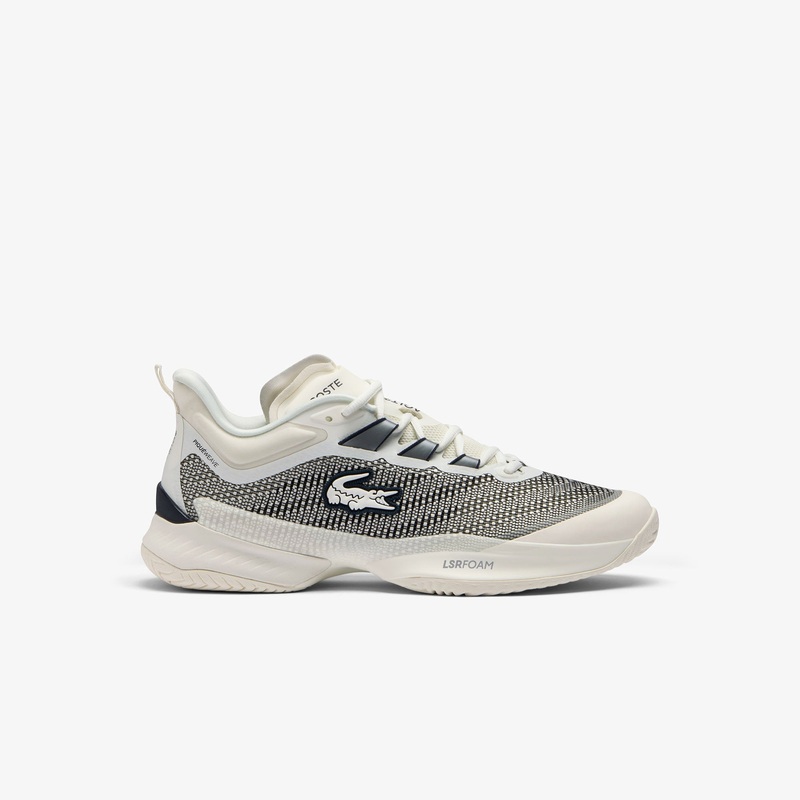 Lacoste AG-LT23 Ultra Men’s Tennis Shoes – Off White/Navy