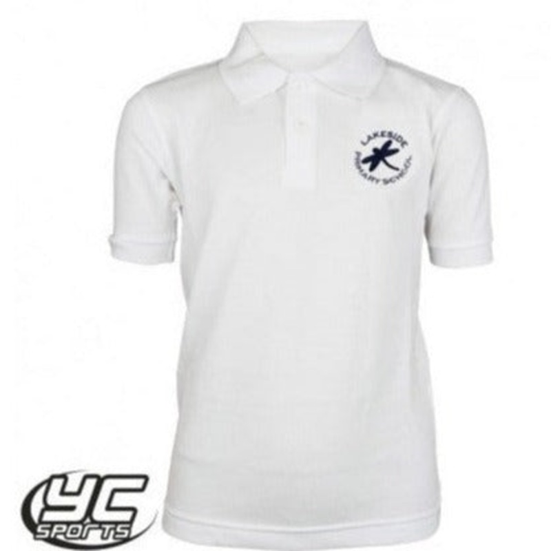 Lakeside Primary School Polo (White) 2/3 WHITE