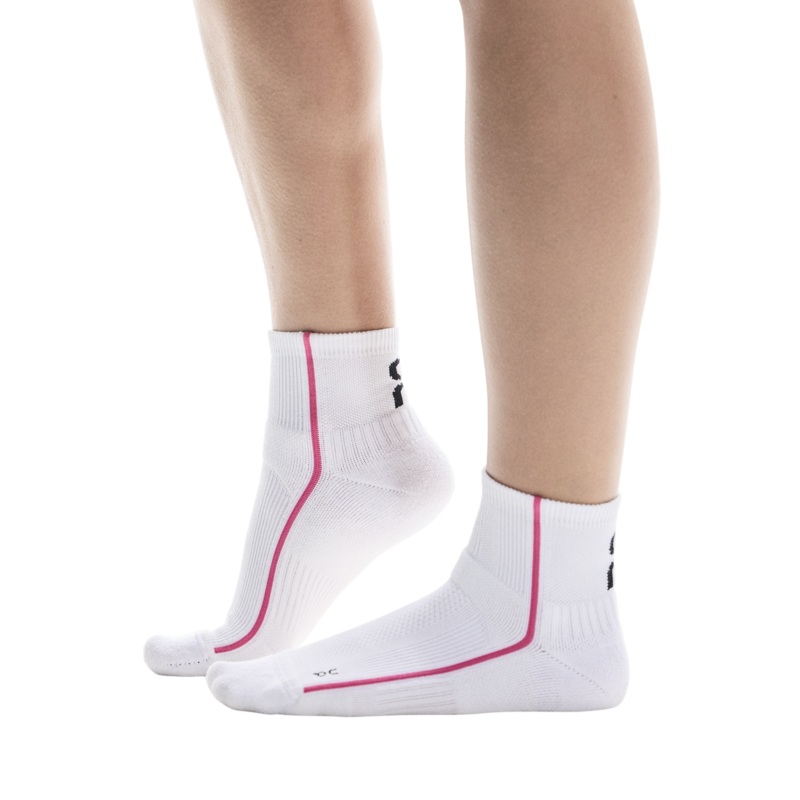 On Court Sock Mid 1 Unisex White/Pink XS