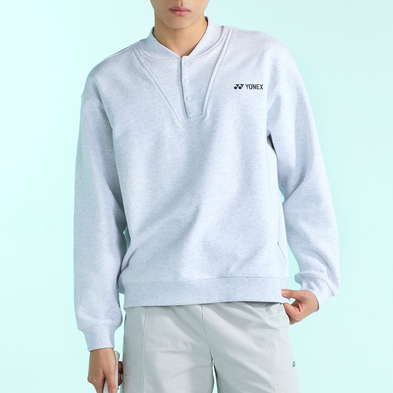 YONEX UNI SWEAT SHIRT 255TL002U MELANGE WHITE 85(XS)