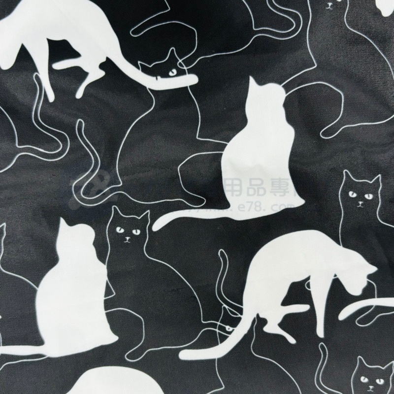Handmade Water Resistant Racket Case (Black and White Cat 445) Black and White Cat 445