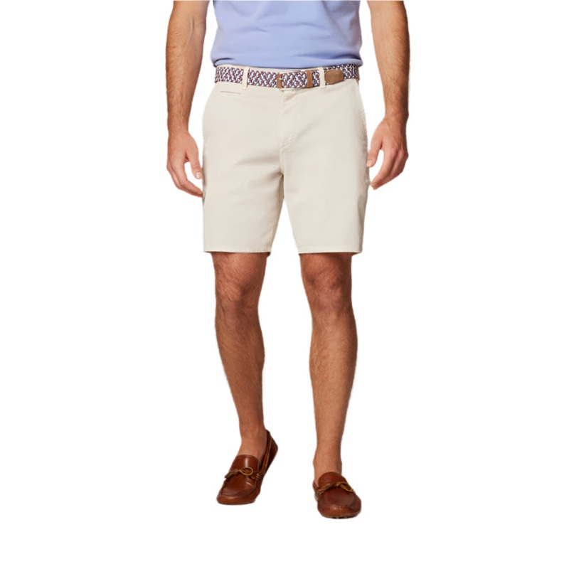 Johnnie-O Men’s Nassau Cotton Blend Shorts Stone 30
