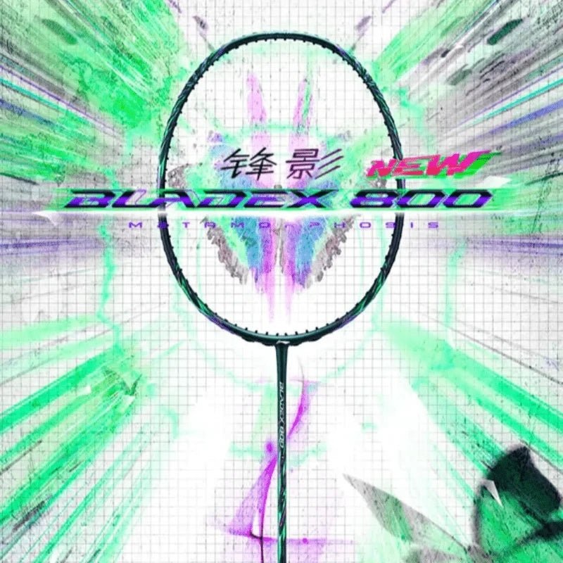 LI-NING BLADEX 800 NEW (Dark Green) Badminton Racquet  Unstrung & Free Grip 3U (88g) / G5