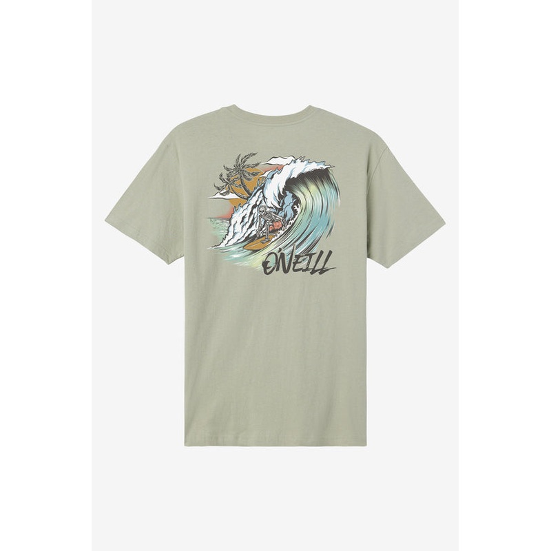 Oneill Mens Dead Shred Tee Seagrass Small