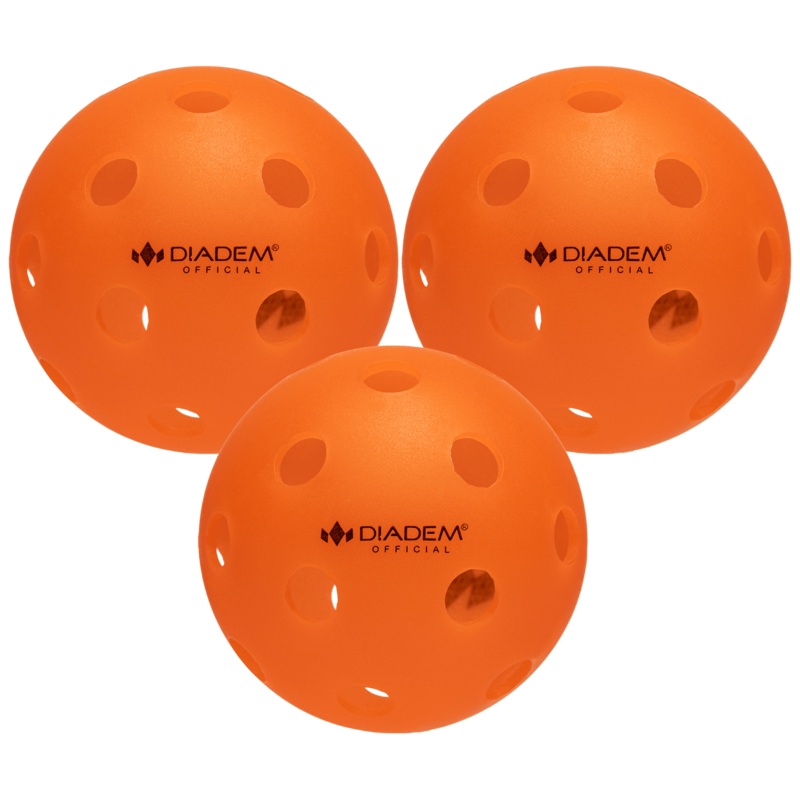 Power 3 Pack Indoor Pickleball Balls Orange