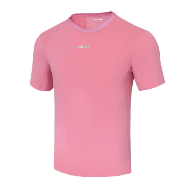 VICTOR CAPSULE Collection Unisex Knitted T-Shirt T-501CPS-I Flamingo ASIA XS (160/80A)