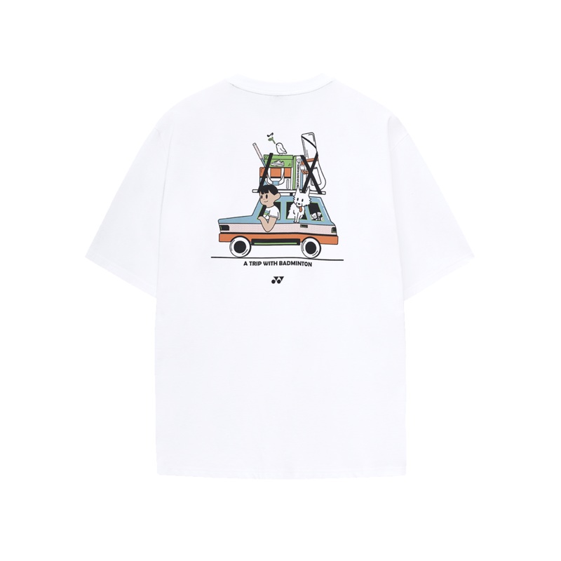 YONEX UNI T-SHIRTS 251TS047U (OVER FIT) WHITE 85 (XS)