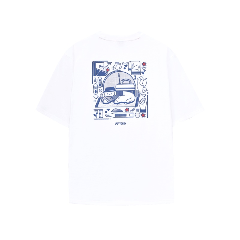 YONEX UNI T-SHIRTS 251TS051U (OVER FIT) WHITE 85 (XS)