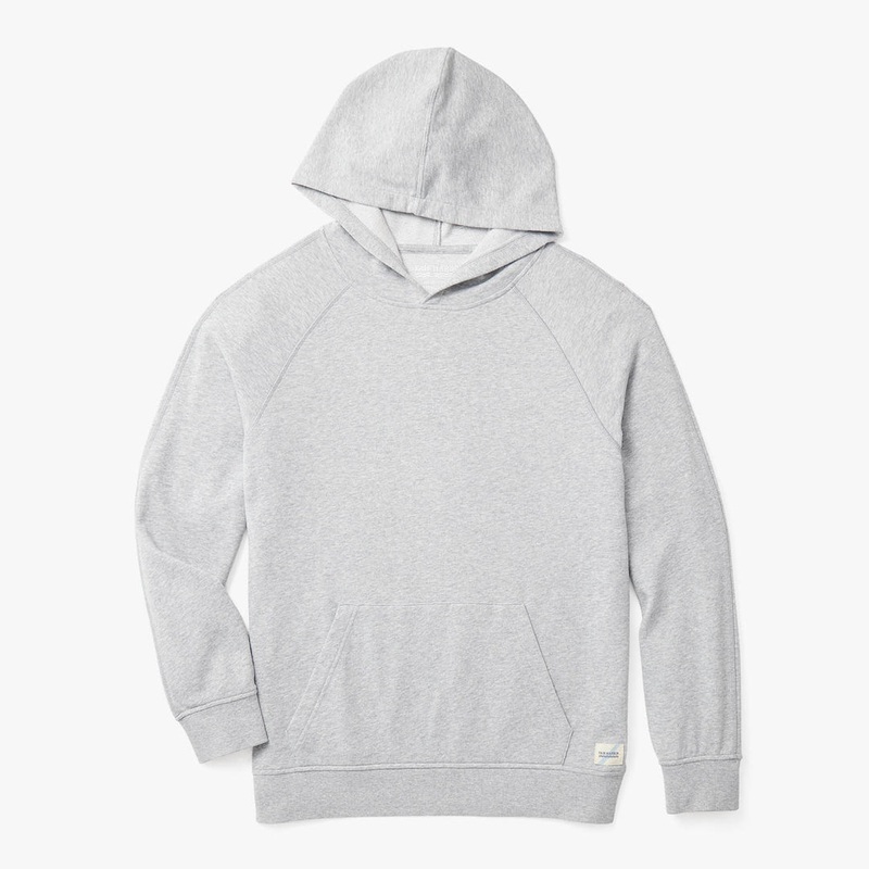 Fair Harbor Men’s The Vintage Washed Saltaire Hoodie Heather Grey Small