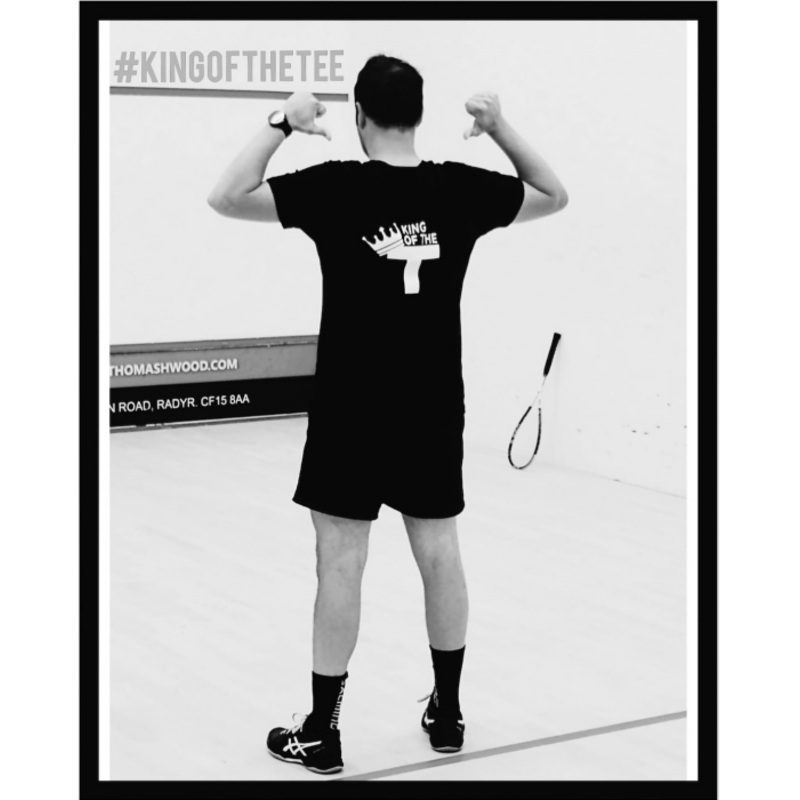 Squash Pod Mens T-Shirt (Dri Fit) S BLACK