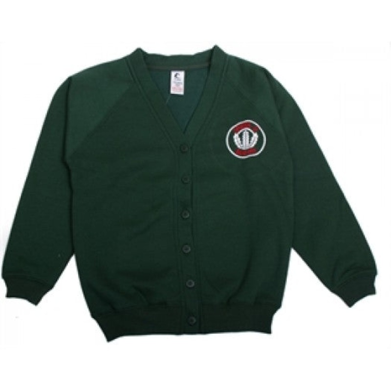 Ysgol Y Wern Cardigan 2/3 BOTTLE GREEN